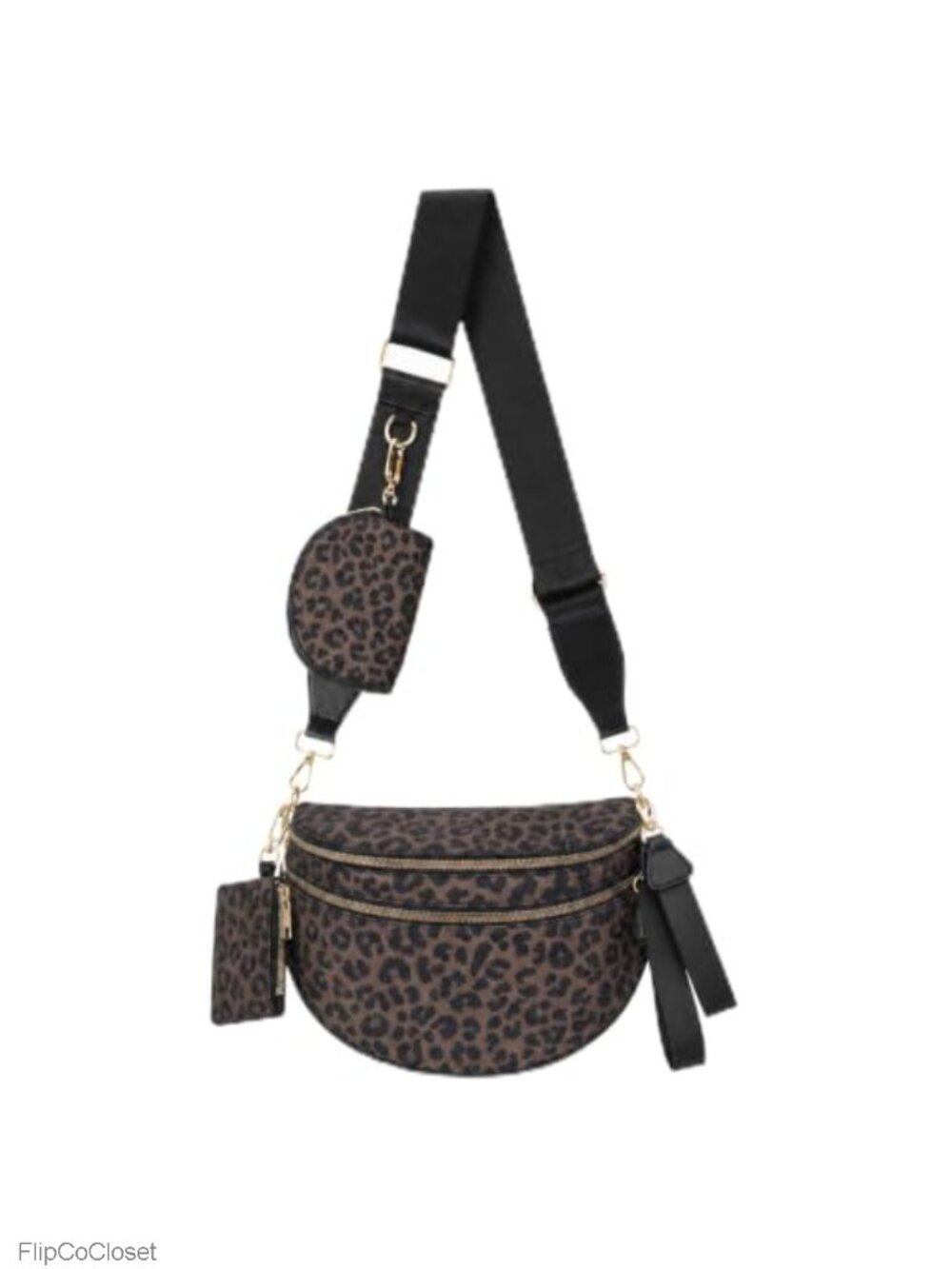 Large Checkered Nylon Crossbody Bag with Adjustable Strap RFID Pouches